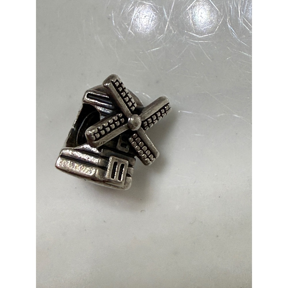 Retired Pandora Sterling Silver Windmill Charm Model 791297